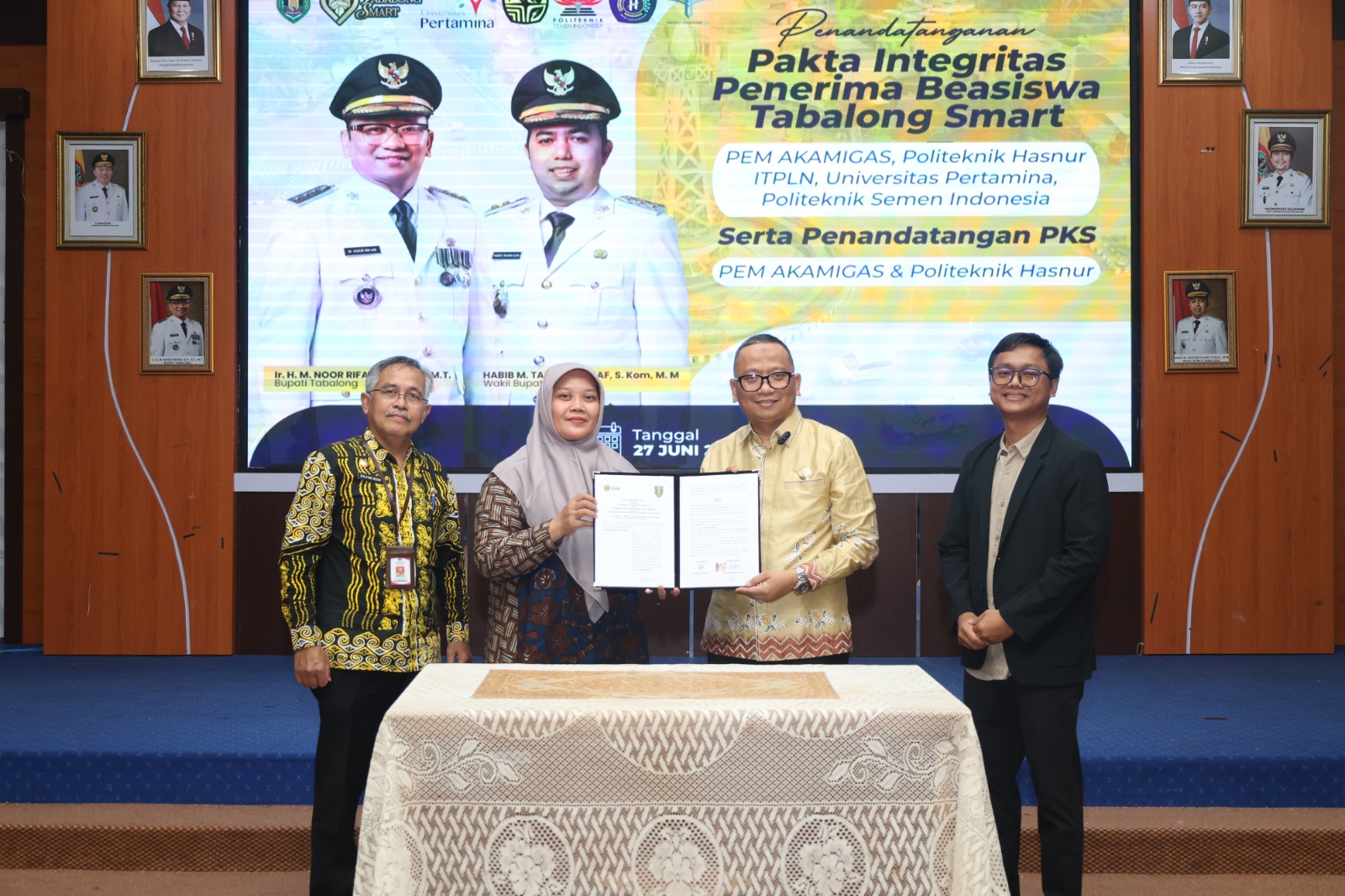 Sinergi Pendidikan Vokasi, PEM Akamigas dan Pemkab Tabalong Tanda Tangani PKS Beasiswa Pendidikan