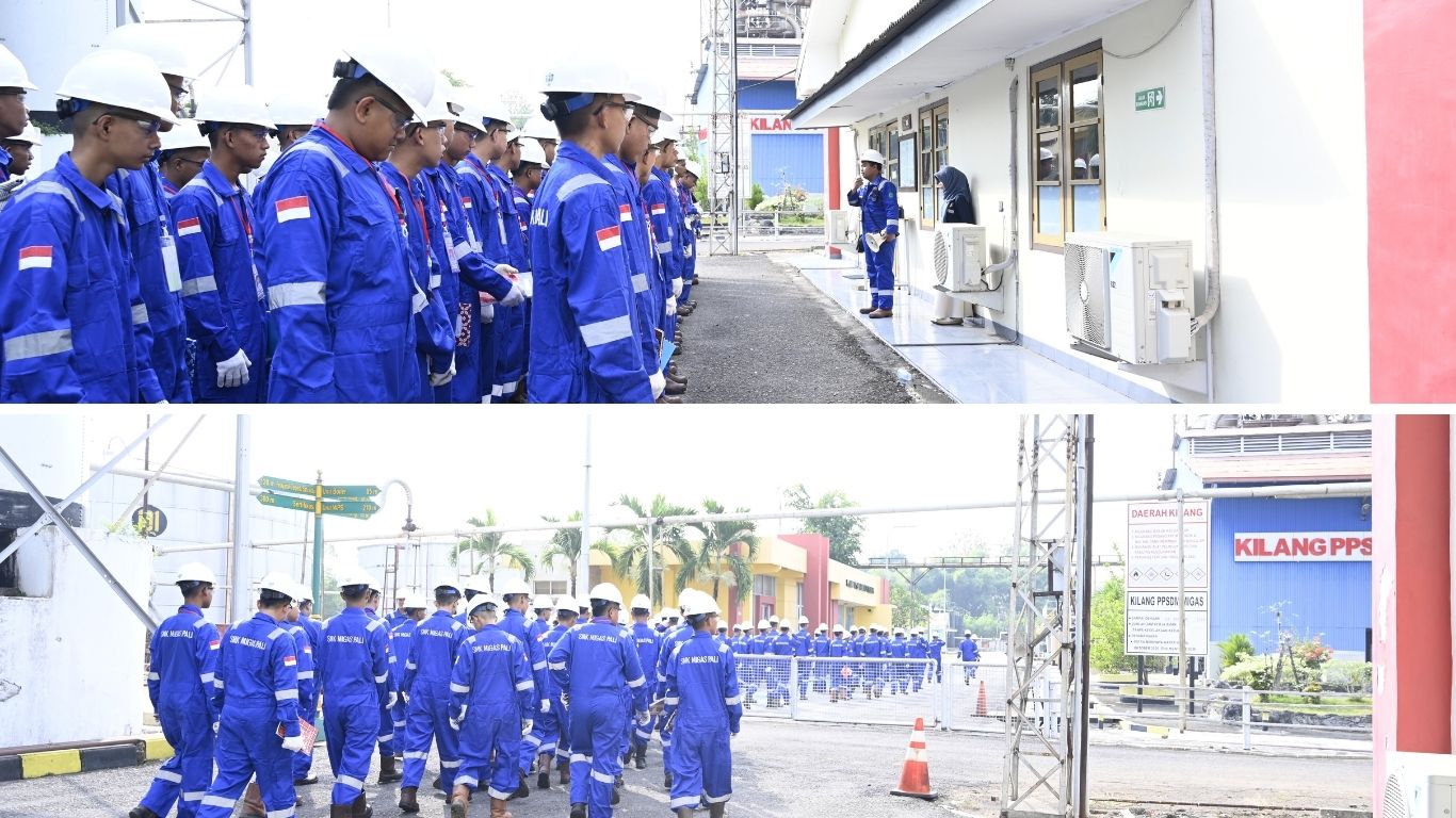 SMK Migas Pali Kunjungi Kilang dan Laboratorium PPSDM Migas