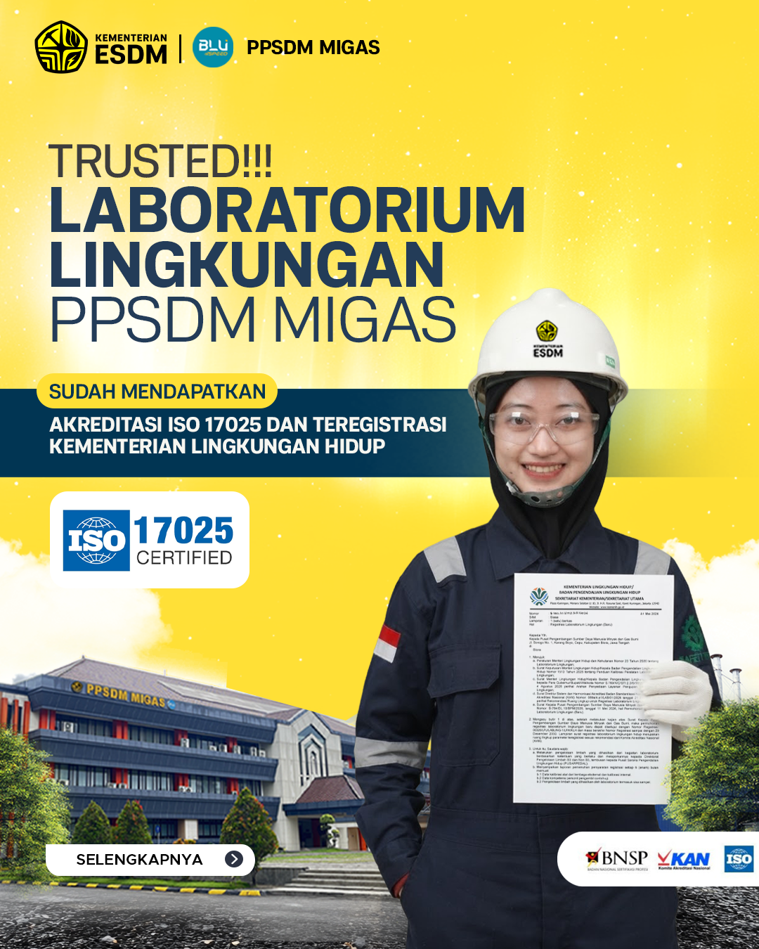 Laboratorium Lingkungan PPSDM Migas Raih Akreditasi ISO 17025 dan Registrasi KLH