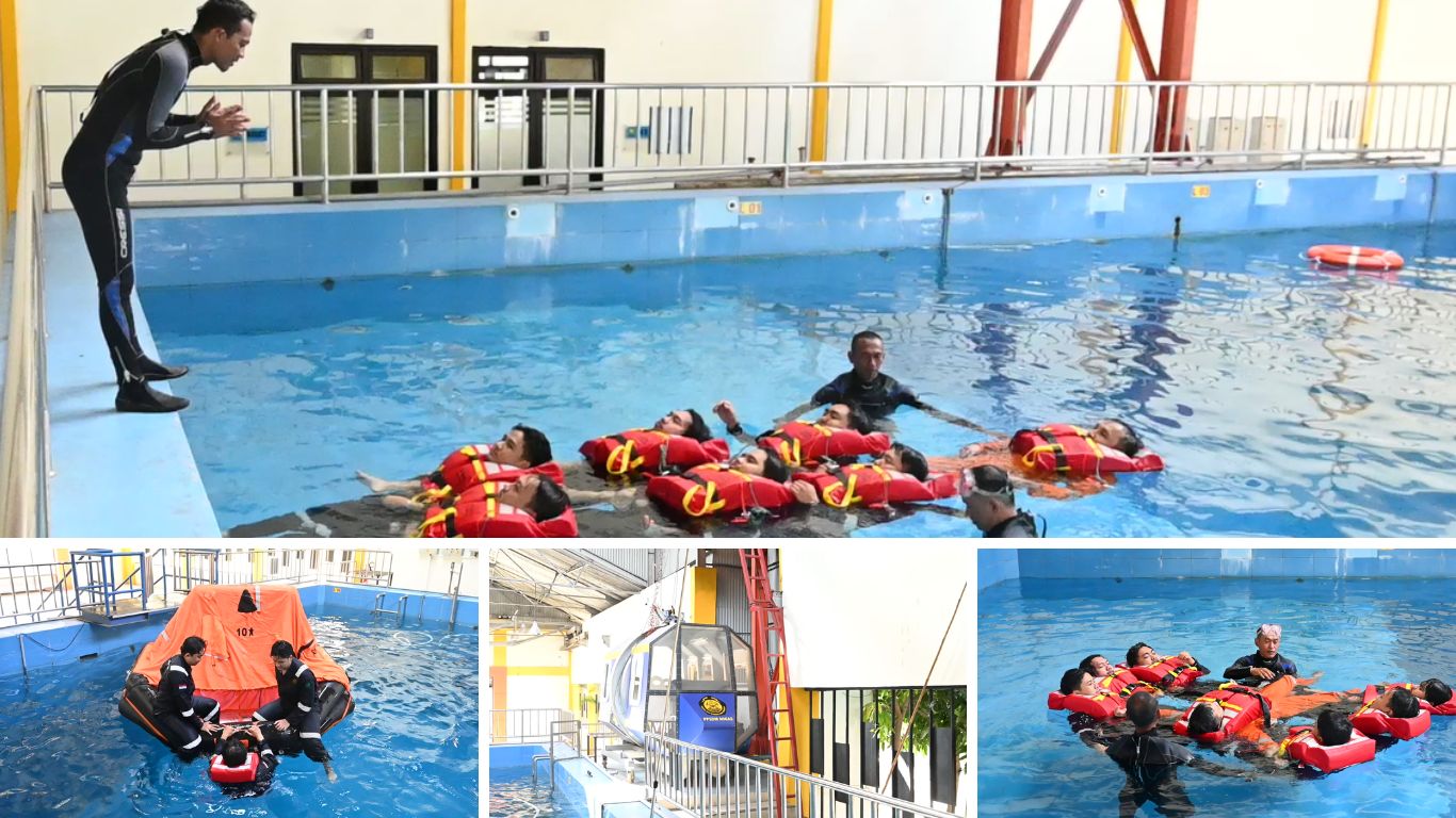 PPSDM Migas Bekali UPN Veteran Yogyakarta Pelatihan Basic Sea Survival