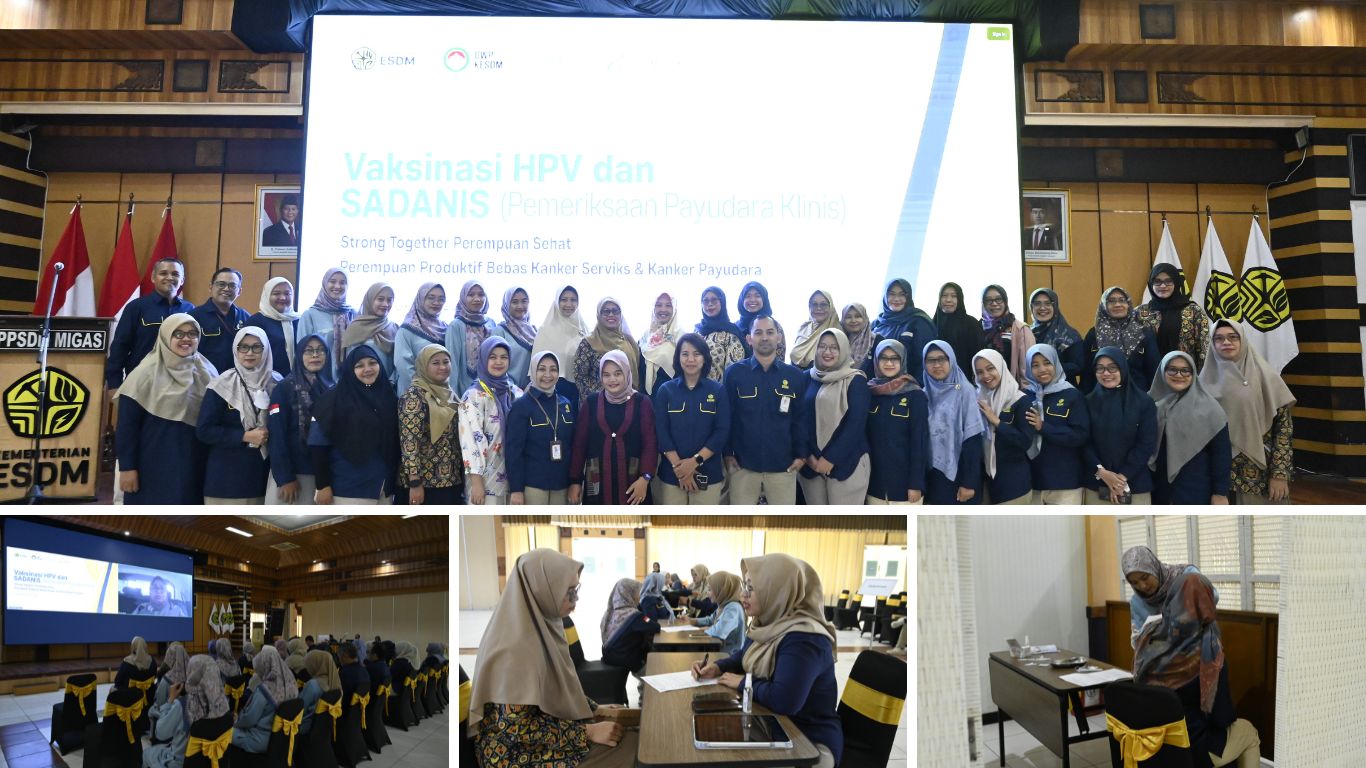 Cegah Kanker Serviks, KESDM Gelar Vaksinasi HPV di PPSDM Migas